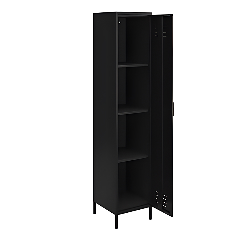 High legged single door high cabinet