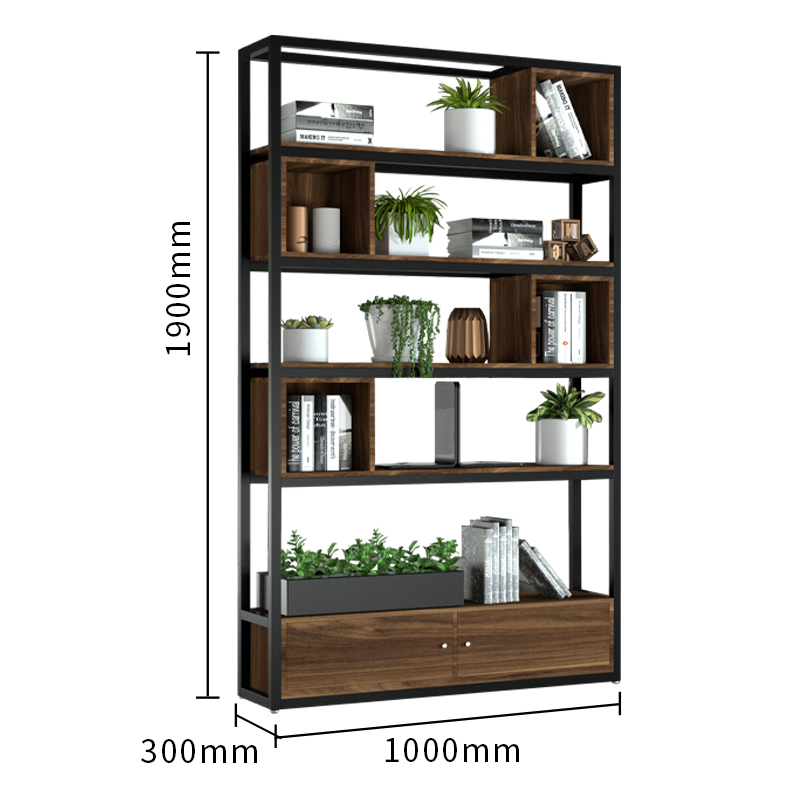 Steel-wood combined large storage rack 3