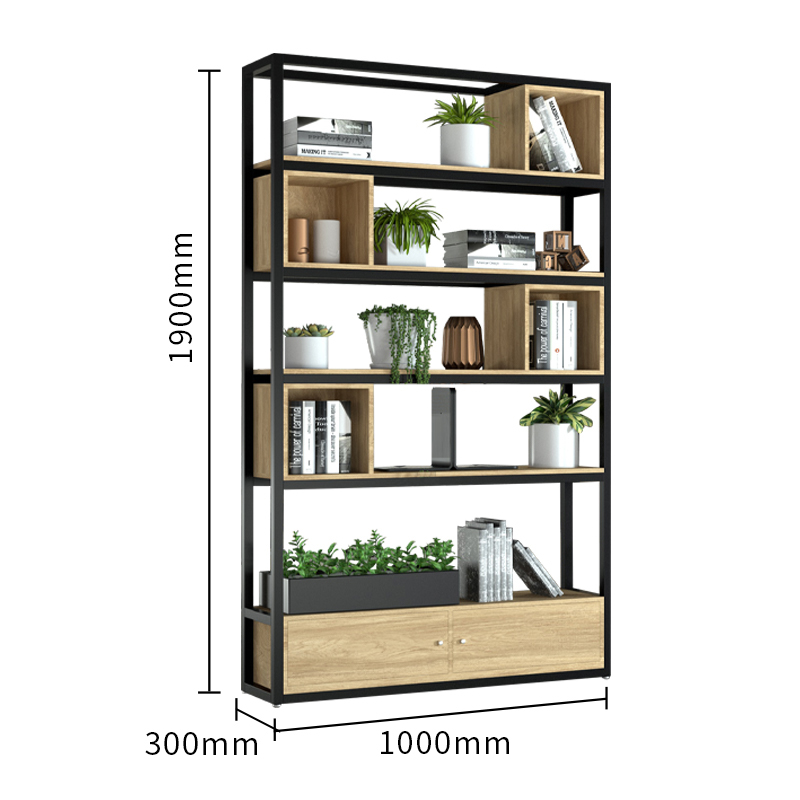 Steel-wood combined large storage rack 2