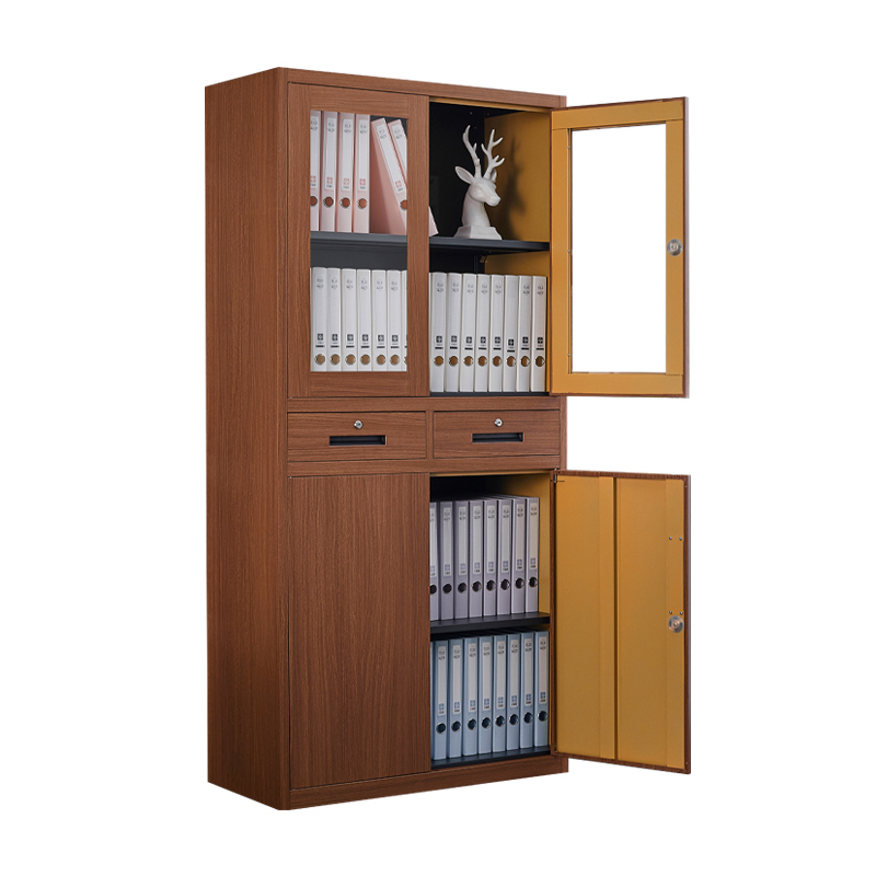 Light wood grain middle two-drawer cabinet