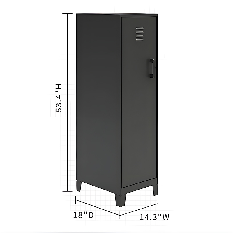 Single-door high-legged cabinet