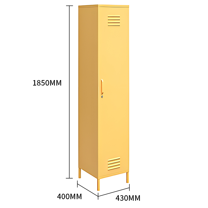 High legged single door high cabinet