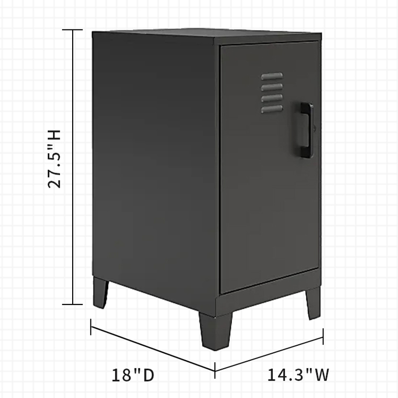 High-legged single-door cabinet