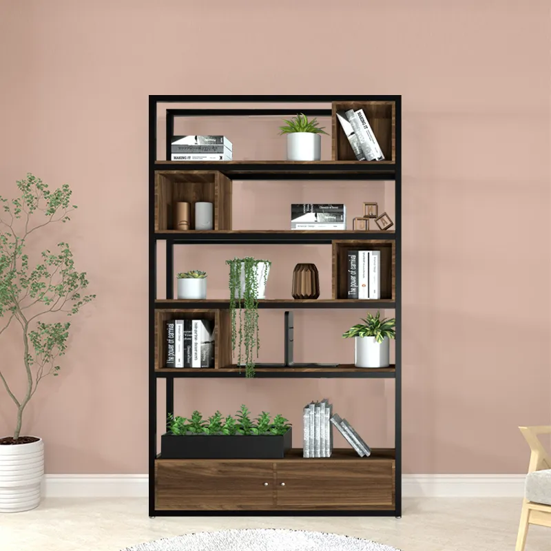 Steel-wood combined large storage rack 2