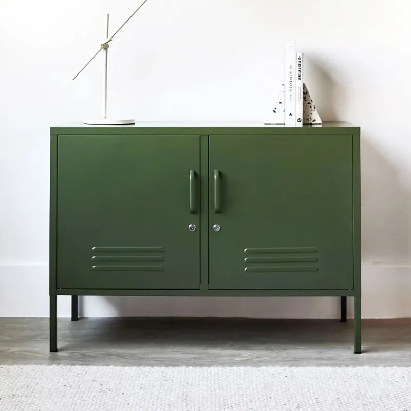 Living Room Storage Cabinet With Two Locks