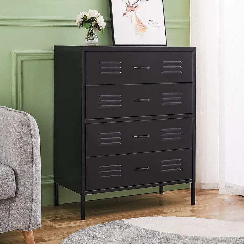 Plug in stand four draw home cabinet