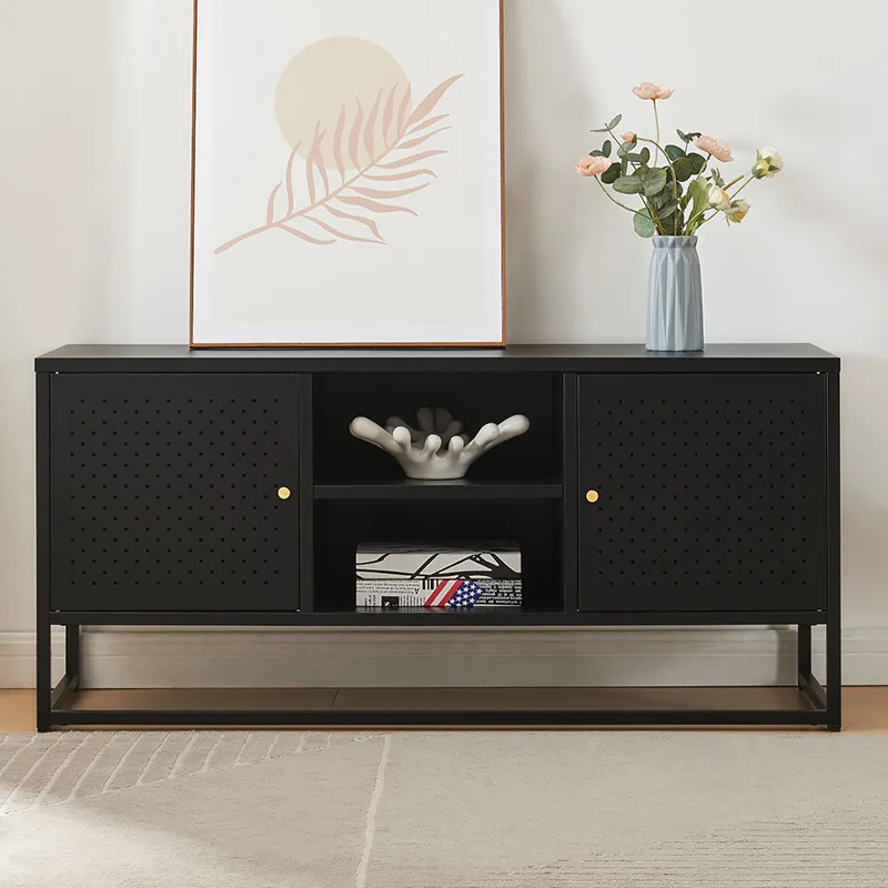 Modern Living Room Steel TV Stand Cabinet