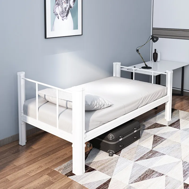 Cheap metal bed single strong stainless hospital metal bed