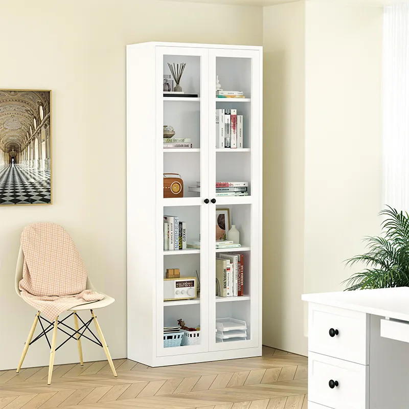 White Cupboard  Steel File Cabinet