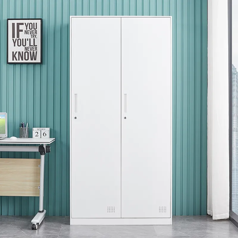 metal double door wardrobe locker