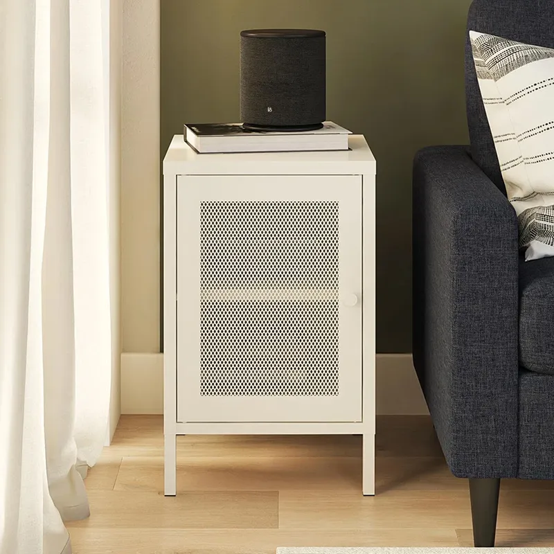 Colorful Household Furniture Single Mesh Door Cabinet