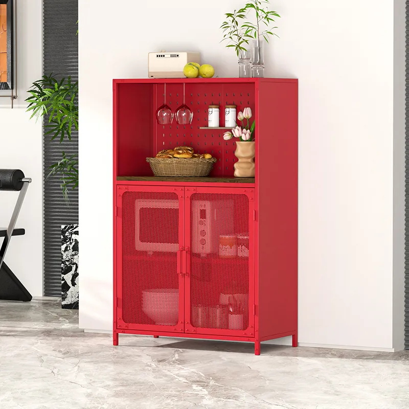 Vintage Style  Metal Storage Cabinet