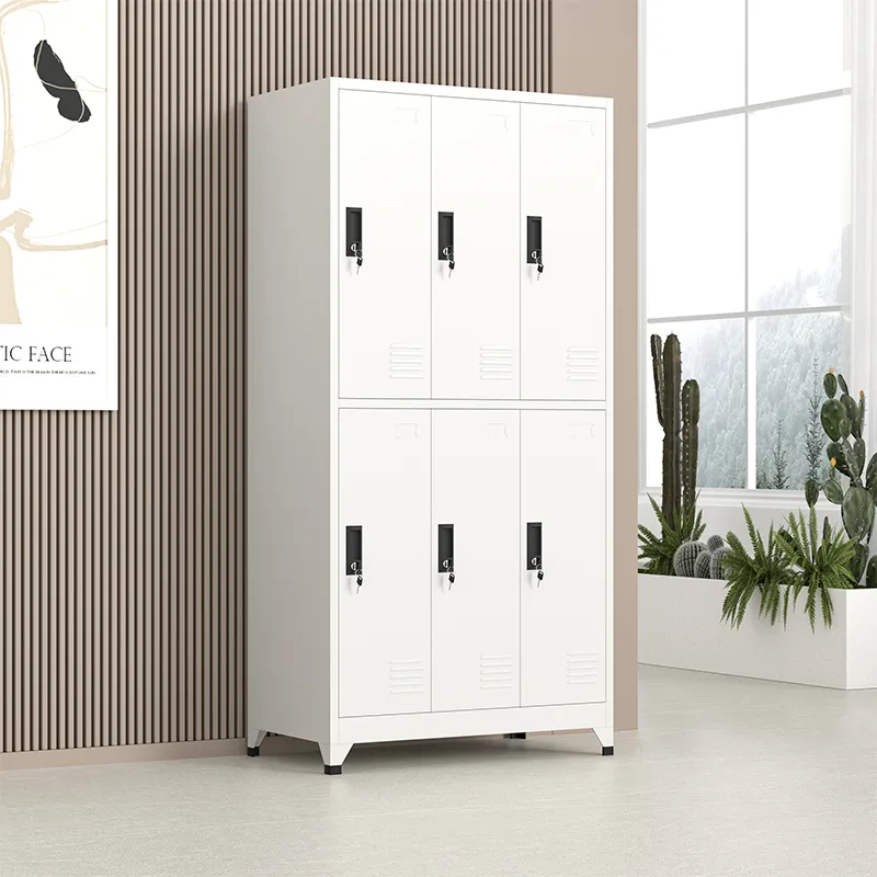 6 Door Steel Metal Storage Locker Cabinet