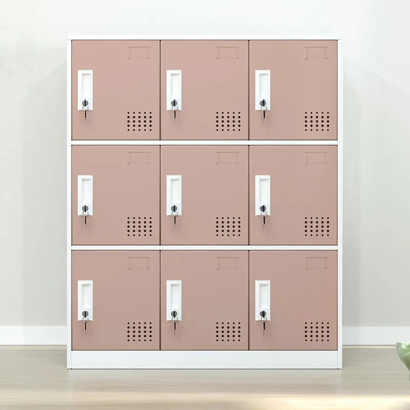 Small nine door locker