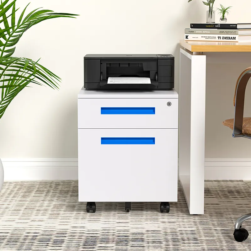 Steel Furniture 2 Drawer Mobile Storage Cabinet