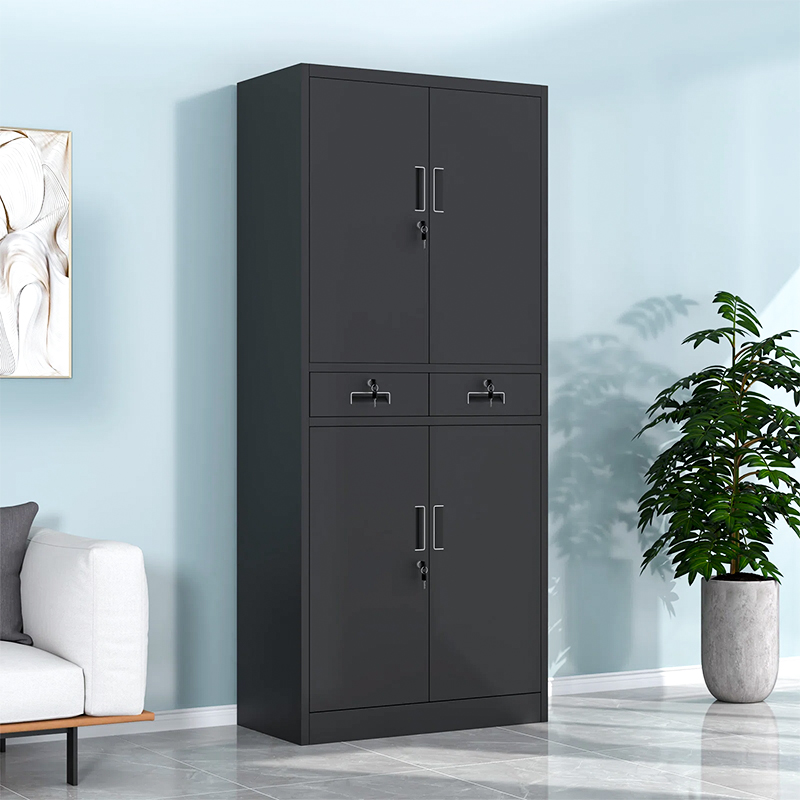 Metal Storage Cupboard 4 Door Office Filing Cabinet