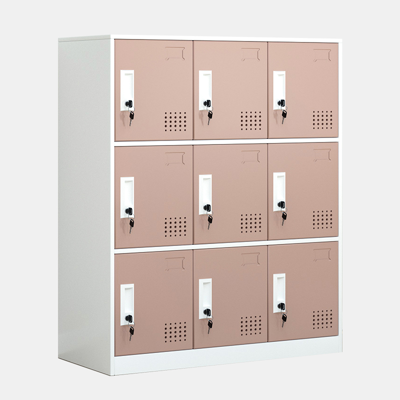 Small nine door locker