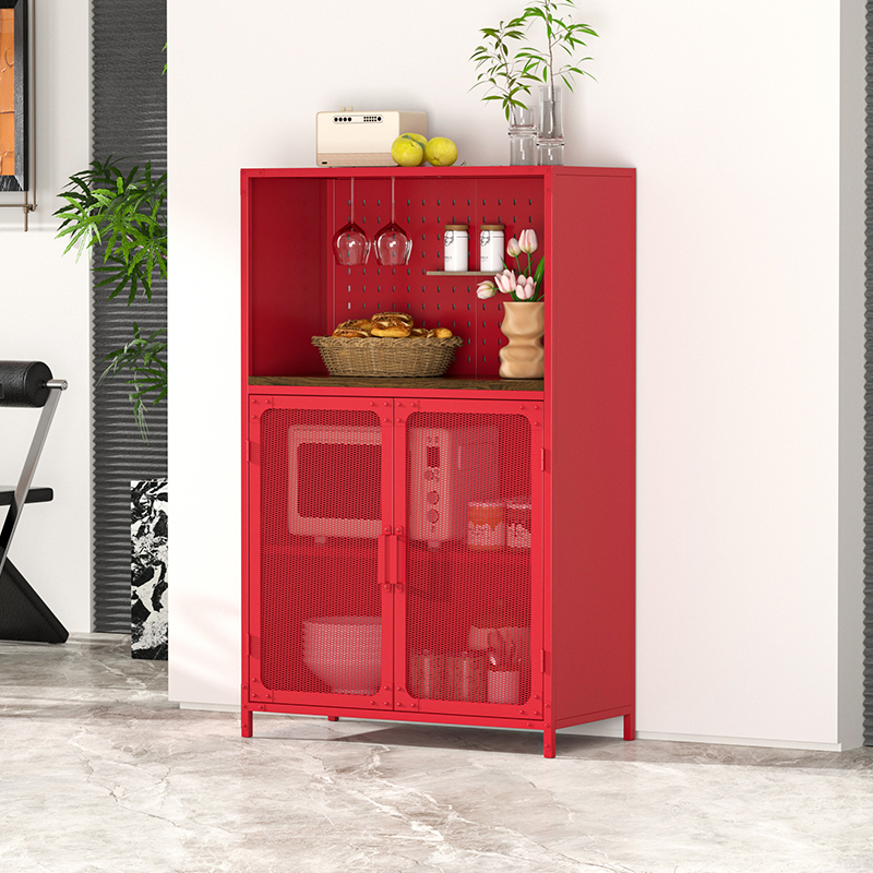 Living room Furniture Steel Wine Cabinet
