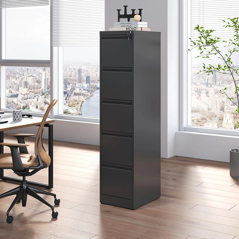 5 Drawer Vertical Metal File Cabinet with Lock
