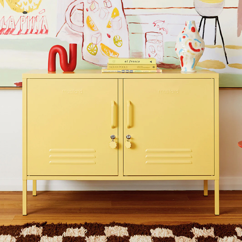Living Room Storage Cabinet With Two Locks