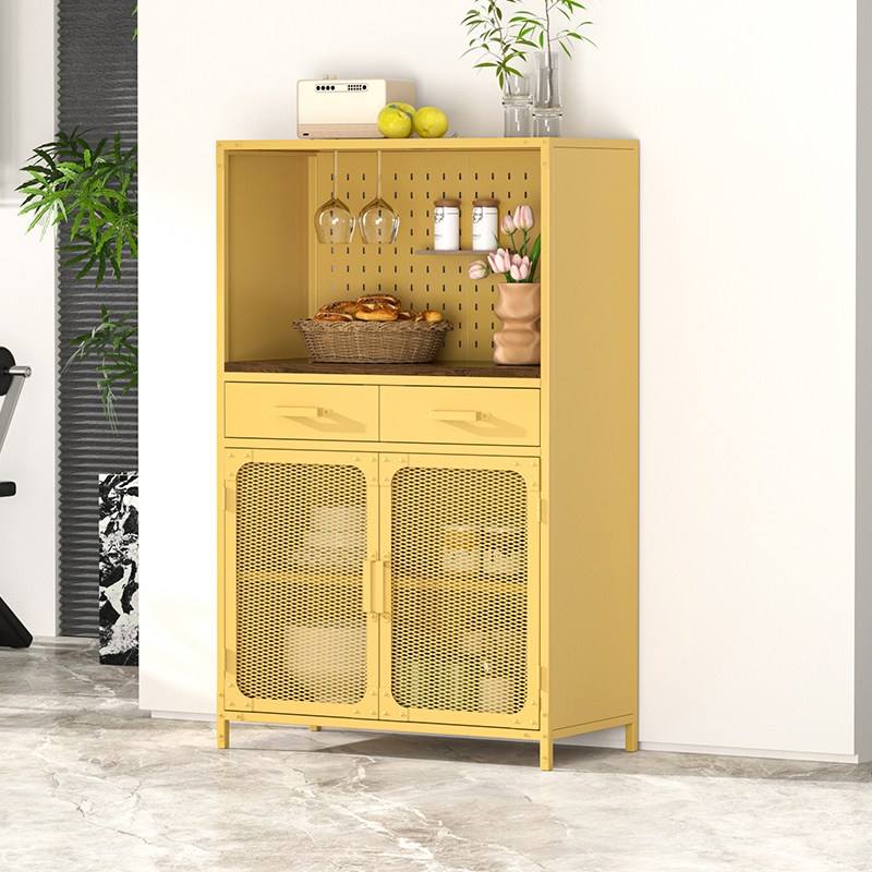 Metal Storage Cabinet Wine Display Cabinet