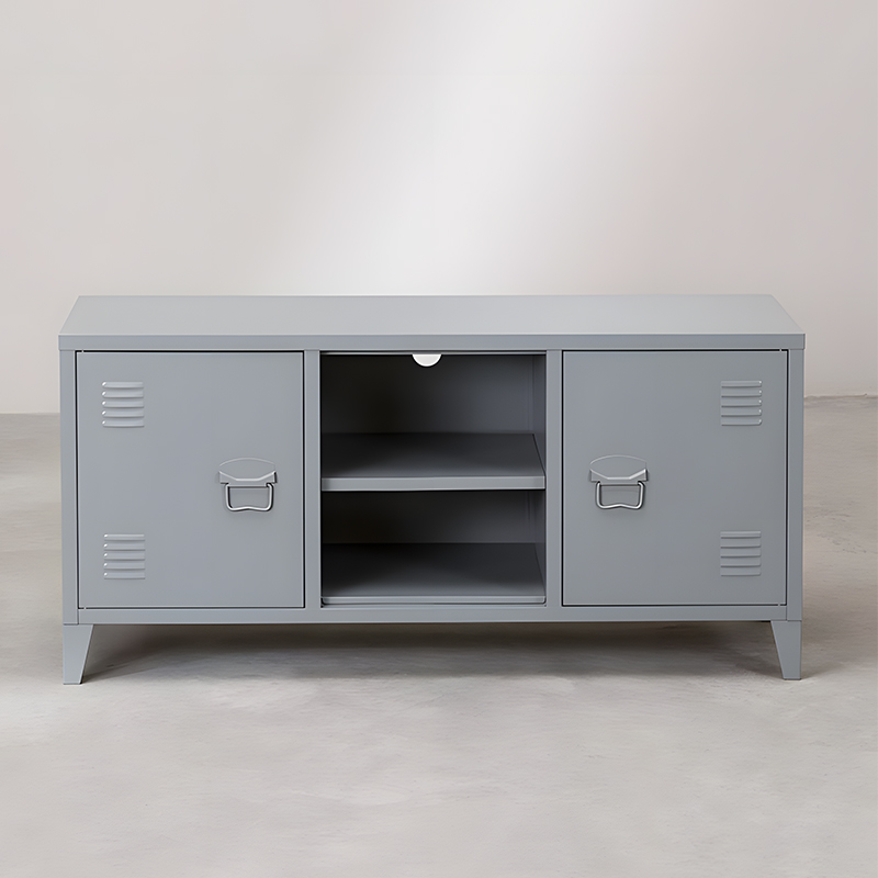 2 Doors Metal TV Cabinet Storage Cabinet