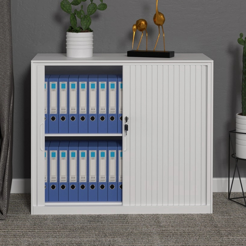 Short Roller Shutter 2 Door Filing Storage Cabinet