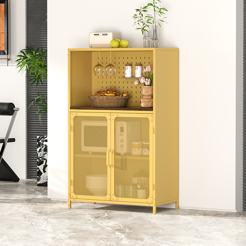 Living room Furniture Steel Wine Cabinet