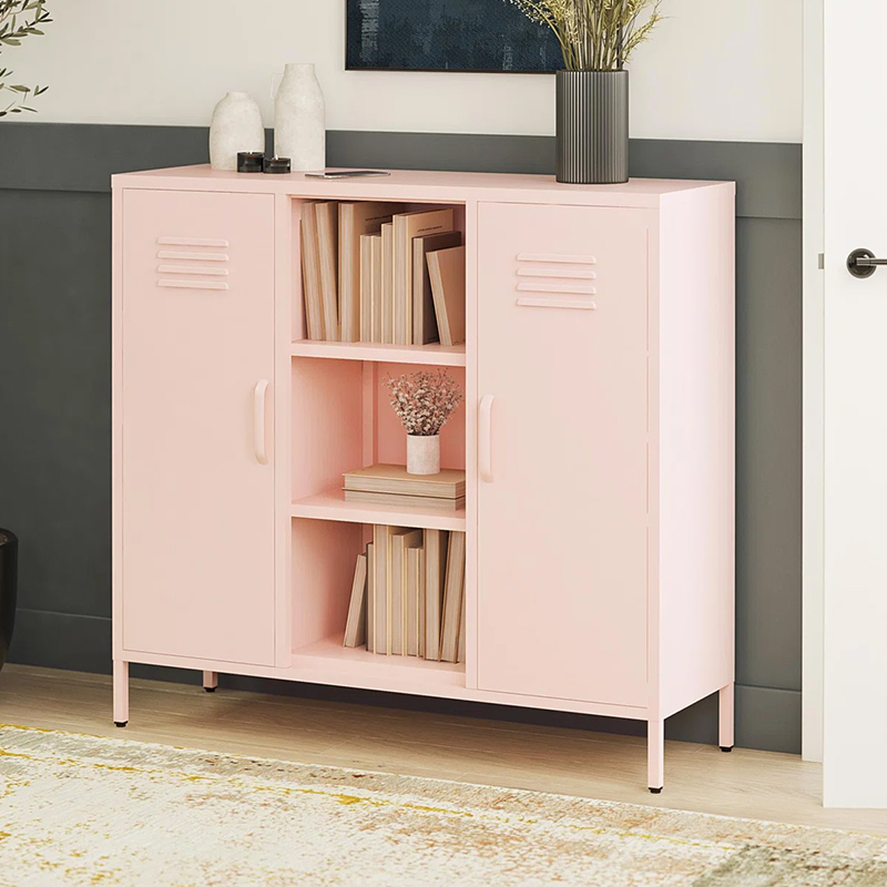 Colorful Metal Small Storage Cabinet  And Storage Shelf