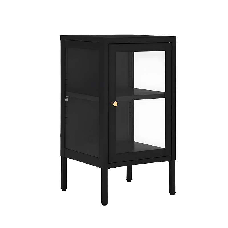 Home Furniture Glass Doors Steel Storage Cabinet