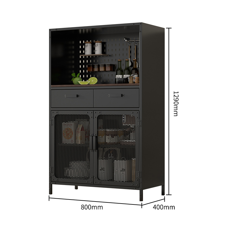 Metal Storage Cabinet Wine Display Cabinet