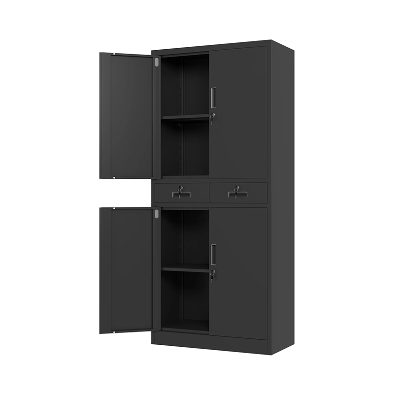 Metal Storage Cupboard 4 Door Office Filing Cabinet