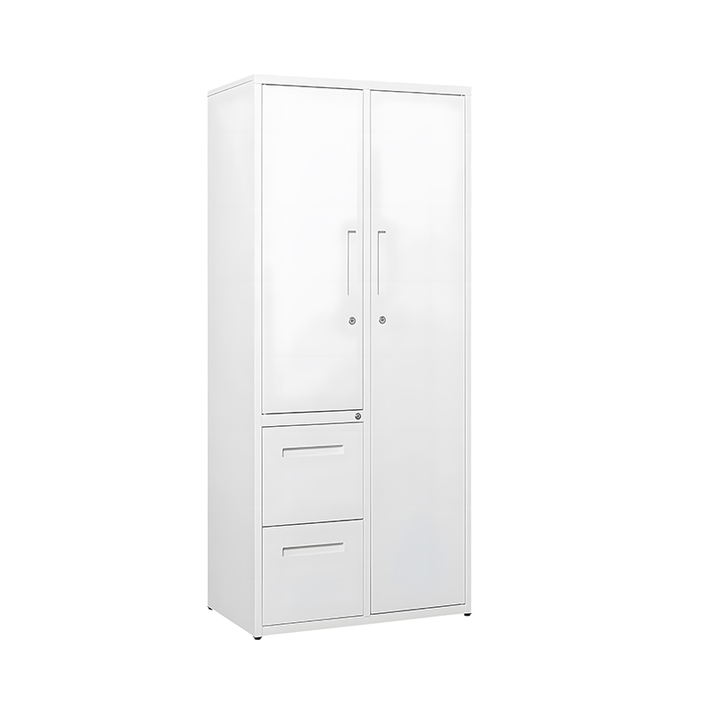 Modern Bedroom 2 Drawers Iron Storage Locker Cabinet