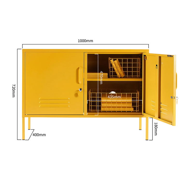 Living Room Storage Cabinet With Two Locks