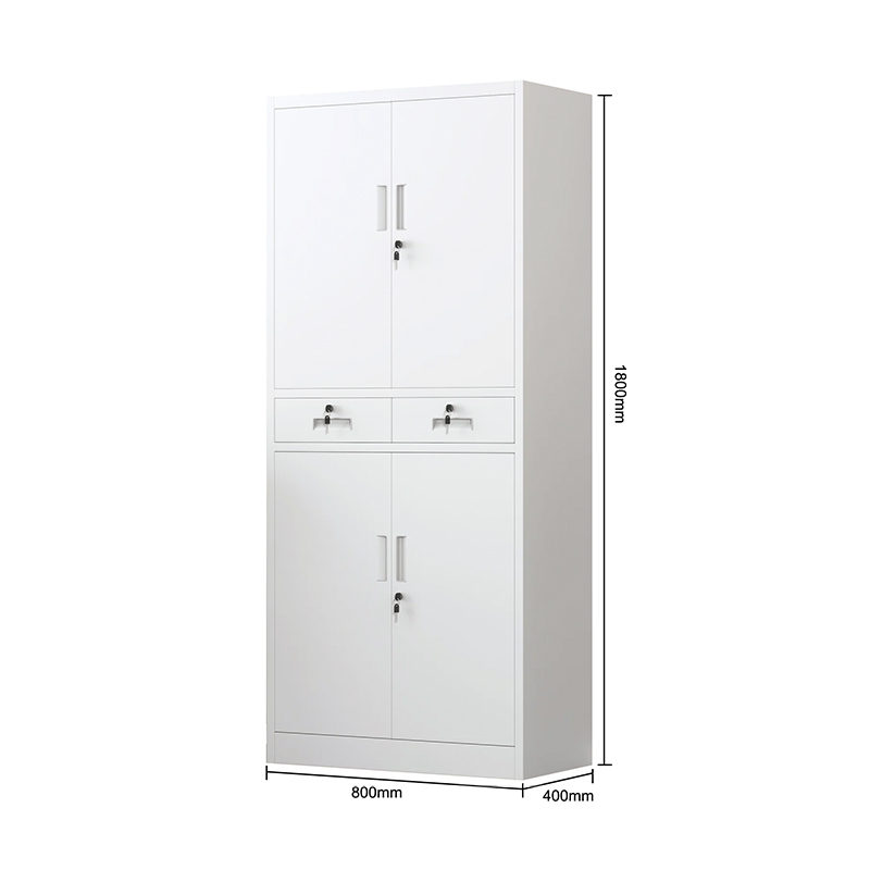 Metal Storage Cupboard 4 Door Office Filing Cabinet