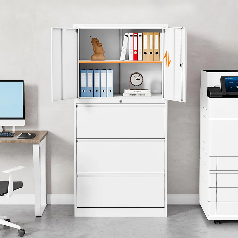 Office Metal Storage Cabinet With Three Drawer