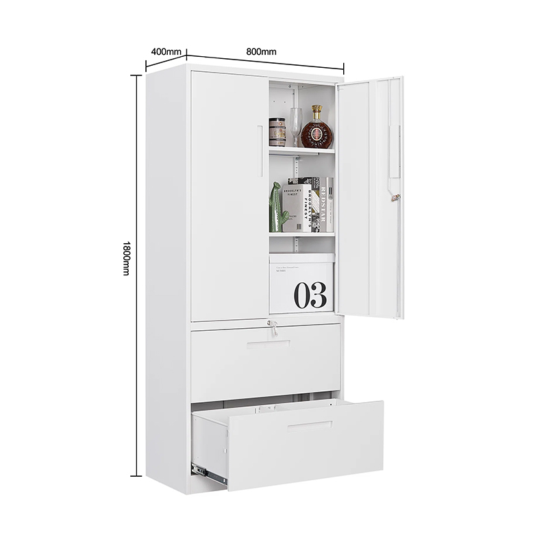 Office Metal Storage Cabinet With Two Drawer