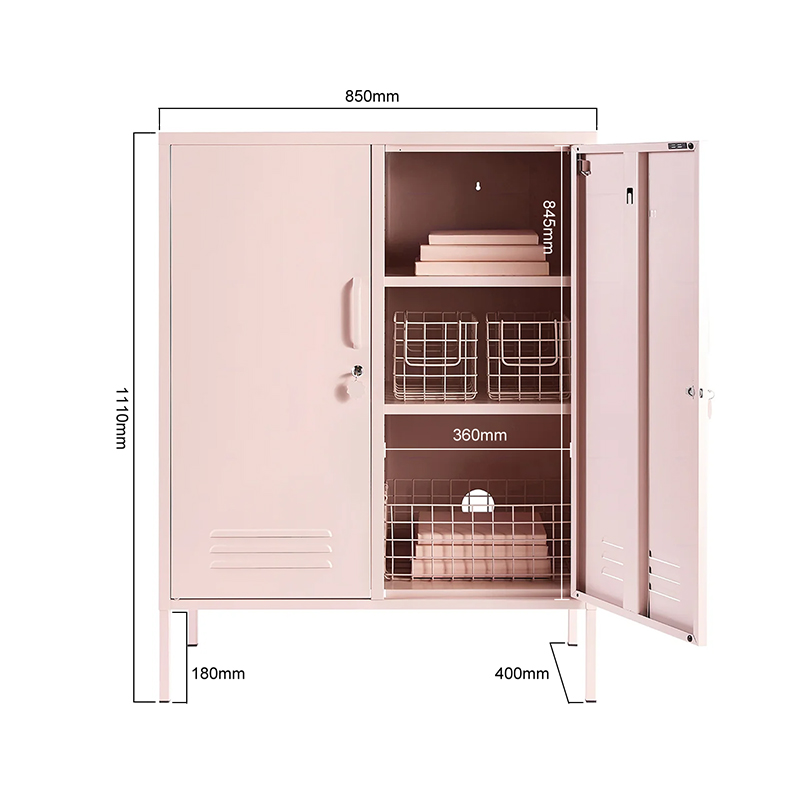 Modern Furniture Living Room 2 Door Metal Cabinets