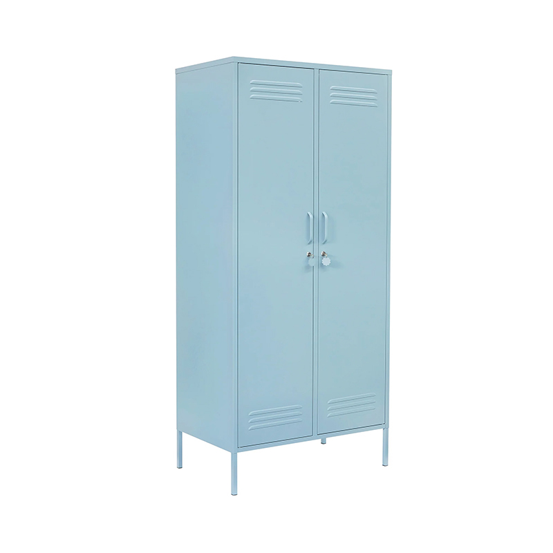 Home Furniture Colorful Two Door Steel Cabinet Wardrobe