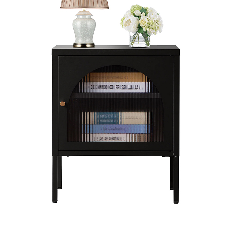 Steel Nightstand Living Room Bed Side Cabinet