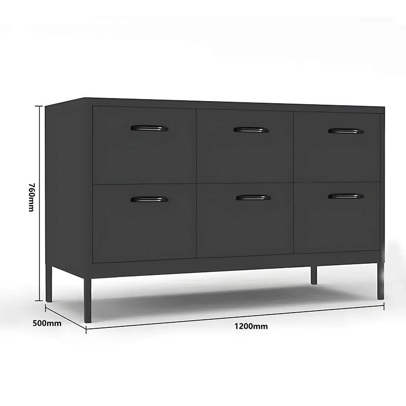 6 Drawers Metal Storage Cabinet