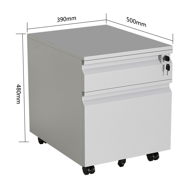 Fully Assembled 2 Drawer File Cabinet