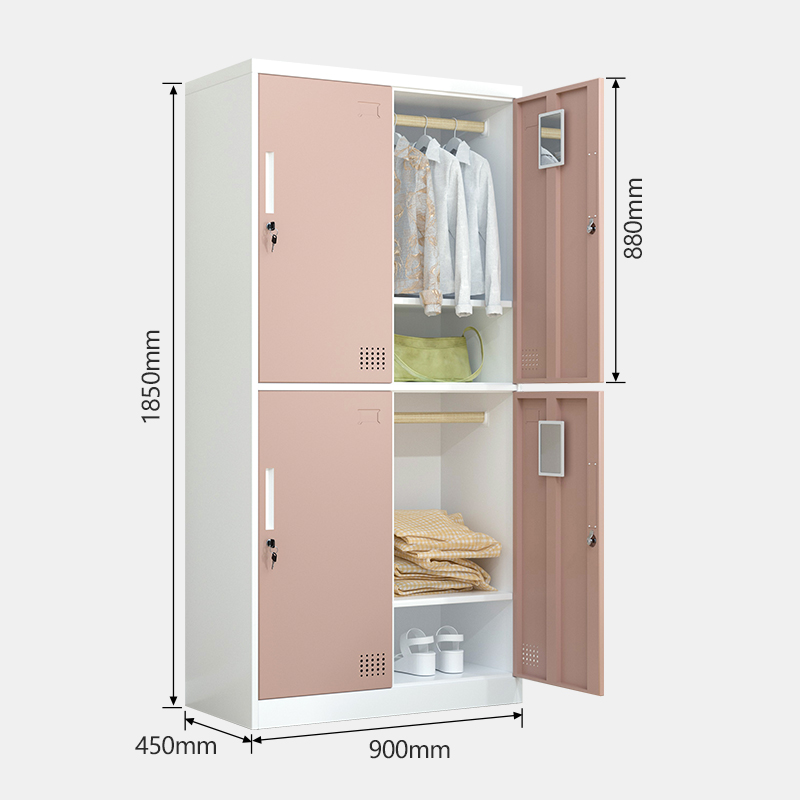 Four Door Metal Locker Storage Cabinet