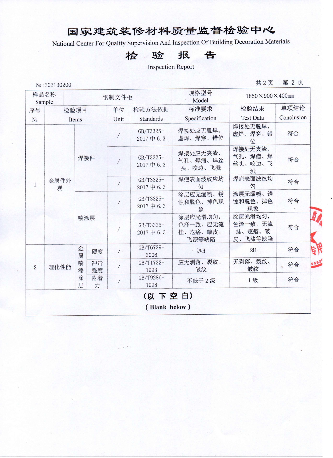 Product Quality Inspection Report